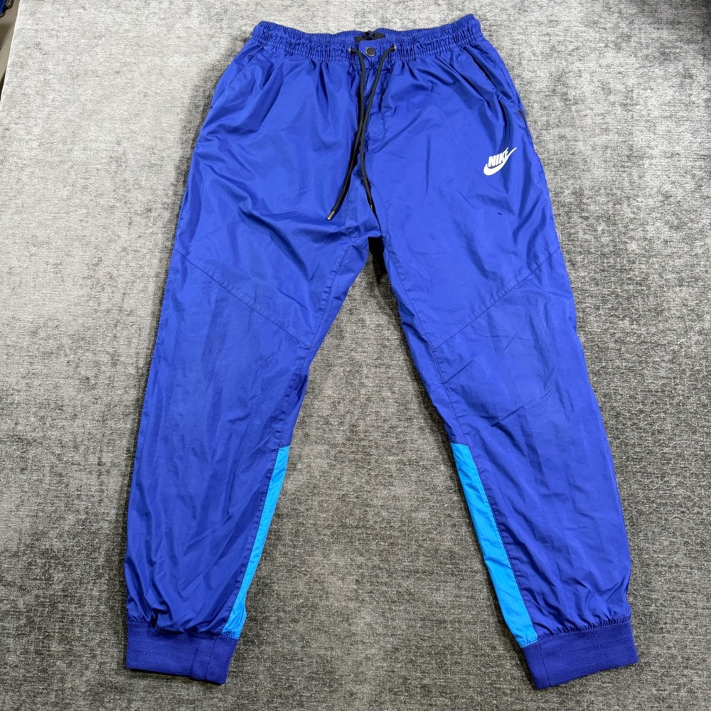 Nike Sportswear Windrunner Track Pants Blue Mens Large Joggers AR2901-438
